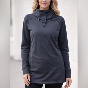 Athleta Charcoal Gray Cowl Neck Sweatshirt – Athletic Chic